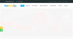 Desktop Screenshot of mydelighttrip.com